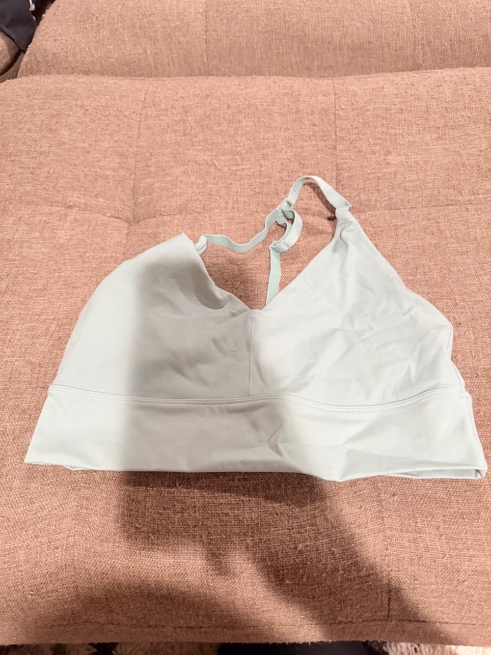 Alphalete Blue Wireless Bralette with Strappy Back